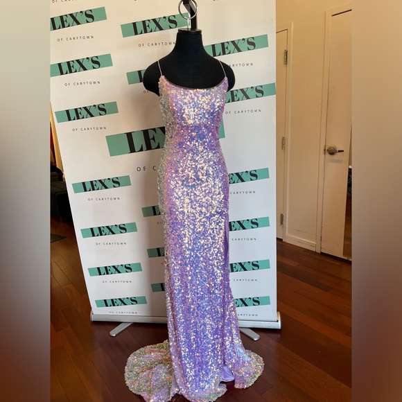 Jovani Dresses & Skirts - Jovani Iridescent Sequin Gown in Lilac